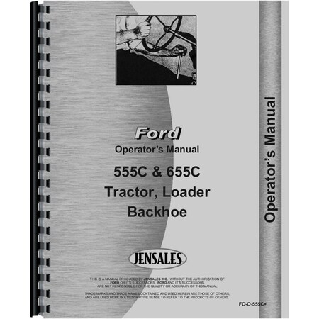 Operator's Manual Fits Ford 655C Tractor Loader Backhoe